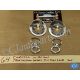 OEM 1963 1964 Cadillac Deville Eldorado Fleetwood WINDSHIELD WIPER COWL TRANS BEZELS TRIM RING CHROME NUT SET #1479214/#1479215
